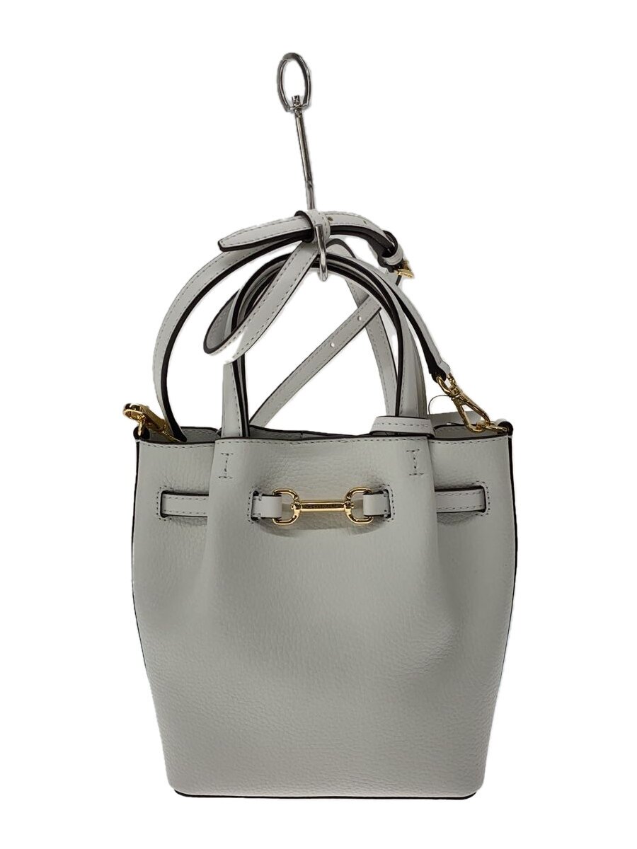 【中古】MICHAEL KORS◆ショルダーバッグ/なめし革/WHT/35S5G2ZC5T【御徒面子】