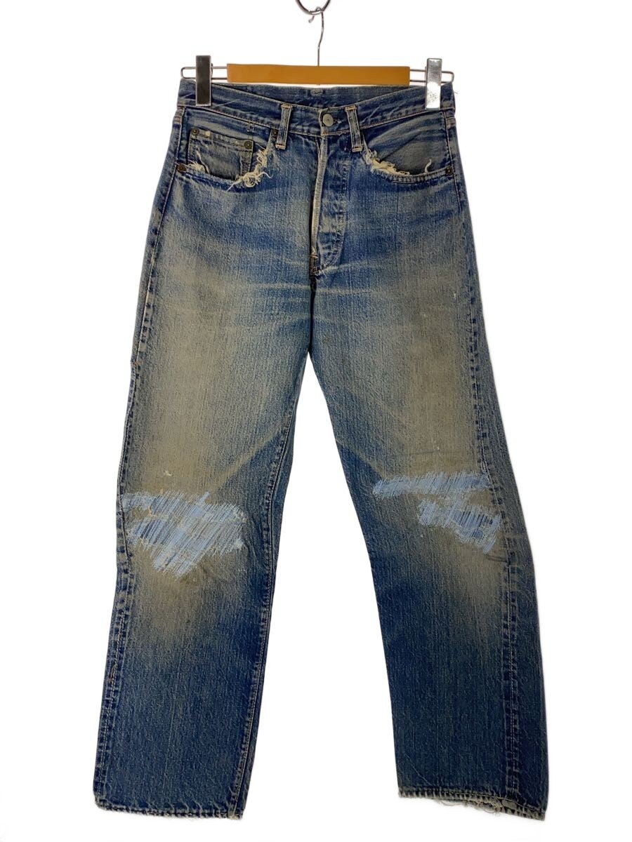 【中古】Levi’s◆60s/501/名取り草裏E/不首尾一貫したV/BIGE/V編み目/ズレカン/隠し裏破れ有/IDG//【メンズウェア】