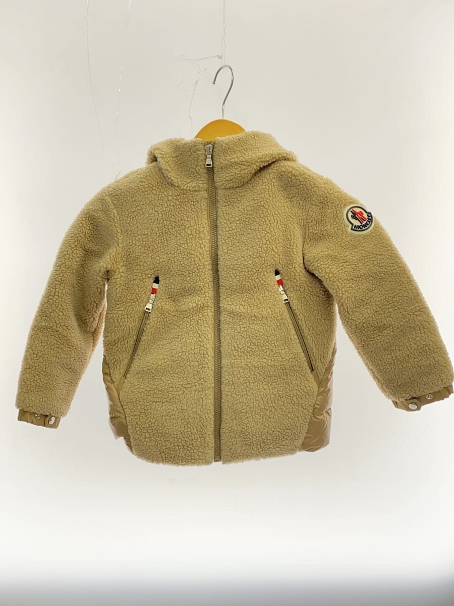 【中古】MONCLER◆上衣/110珊/ポリエステル/BEG/G29541B52120 809BY【キッズ】