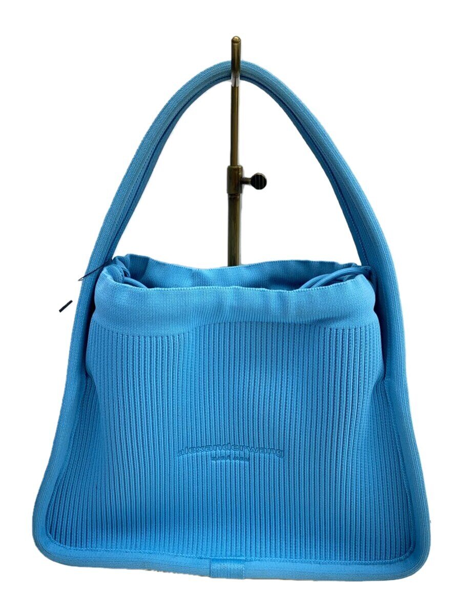 【中古】Alexander Wang◆リブニットスモールバッグ/BLU//【御徒面子】