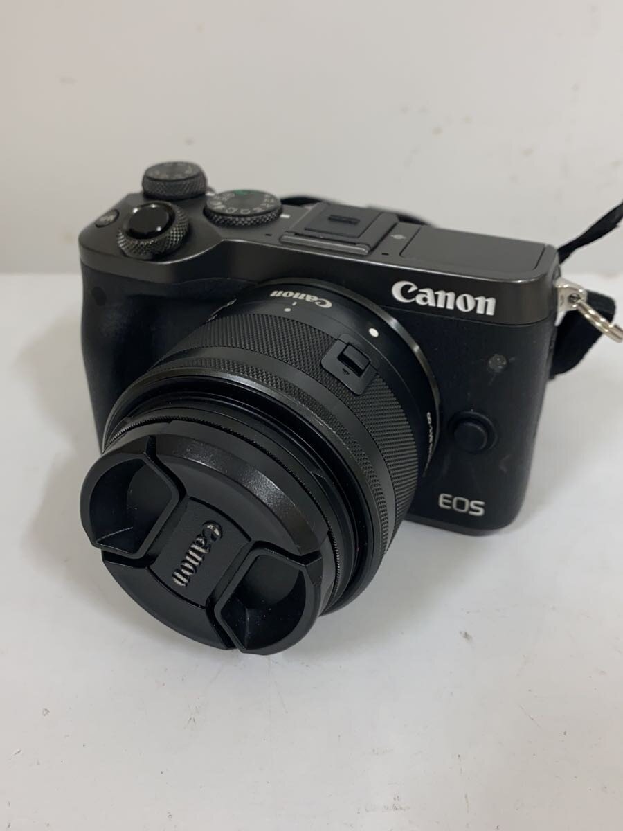 【中古】CANON◆デジタル一眼カメラ EOS M6 EF-M15-45 IS STM レンズキット [ブラック]【カメラ】