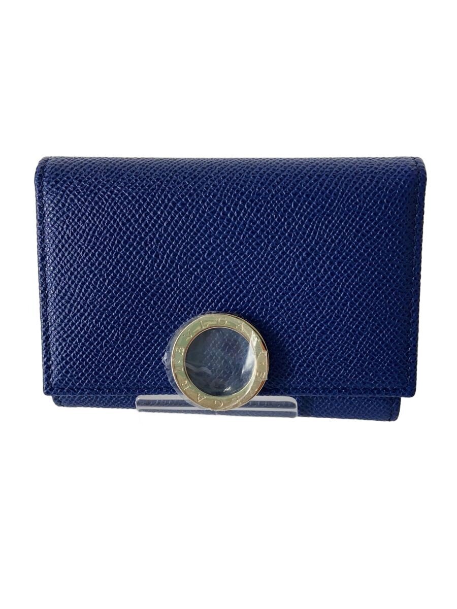 【中古】BVLGARI◆歌留多容れもの/なめし革/BLU/レディース【服飾雑貨他】