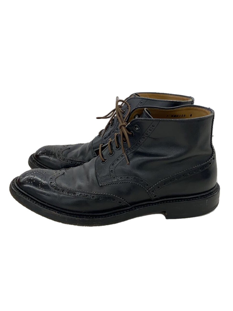 【中古】Tricker’s◆ブーツ/UK8/BLK/なめし革/M5633【シューズ】