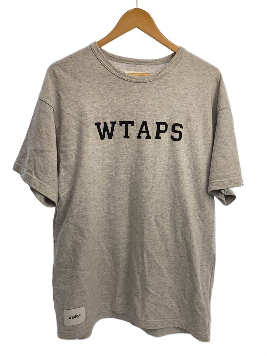 【中古】WTAPS◆Tシャツ/2/コットン/グレー/241ATDT-CSM21/首元、袖黄ばみ、裾シミ有り【メンズウェア】｜2ｎｄ STREET 店