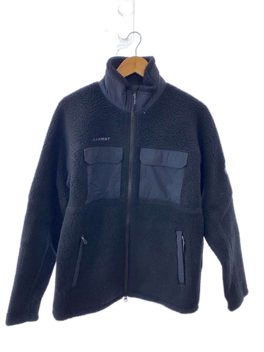 【中古】MAMMUT◆フリースジャケット/L/ポリエステル/BLK//【メンズウェア】