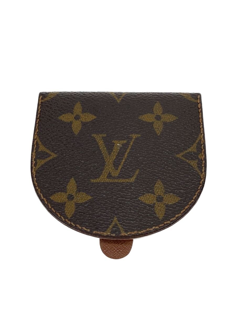 【中古】LOUIS VUITTON◆ポルト・モネ・キュヴェット_モノグラム・帆布/PVC/BRW/メンズ//【服飾雑貨他】