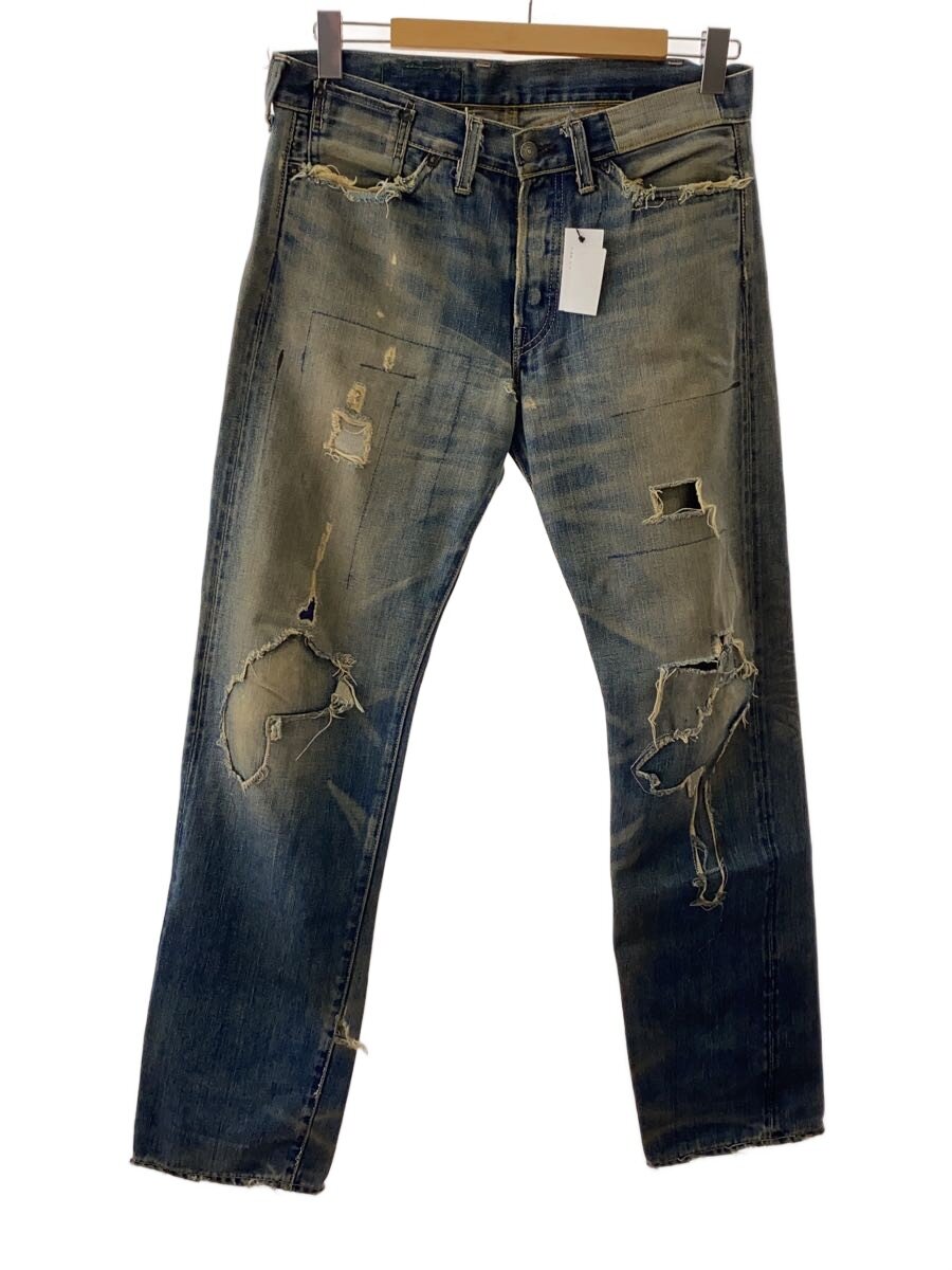 【中古】Levi’s Vintage Clothing◆501XX/55年刷り直す/日本製/ローライズウォーンハードカスタマイズド/32/綿織物/IDG【メンズウェア】