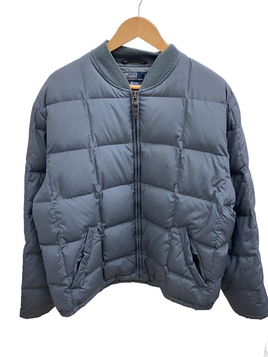 【中古】POLO RALPH LAUREN◆90s/キルティング/ダウンジャケット/L/ポリエステル/GRY【メンズウェア】|2nd STREET 店