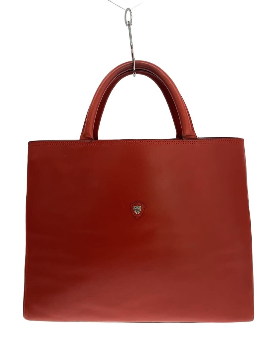 【中古】CHAMBORD SELLIER◆トートバッグ/なめし革/RED【御徒面子】