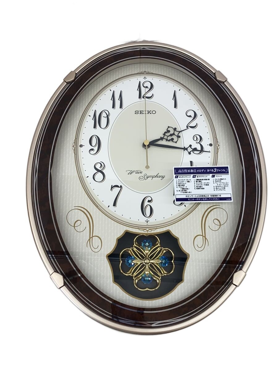 【中古】SEIKO◆電磁波歌曲掛け時計/電磁波時辰儀/AM259//【室内装飾小物・日用雑貨】