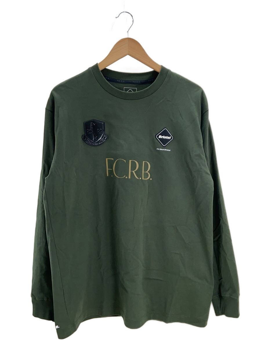 【中古】F.C.R.B.(F.C.Real Bristol)◆LETTERED L/S TEE/長袖Tシャツ/L/コットン/GRN/FCRB-252099//【メンズウェア】｜2ｎｄ STREET 店