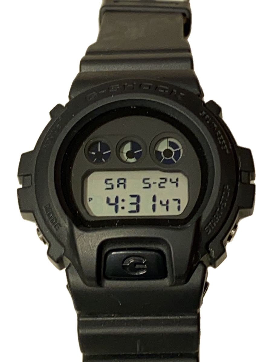 【中古】CASIO◆ウオッチ/デジタル/天然ゴム/BLK/BLK/DW-6900FS【服飾雑貨他】