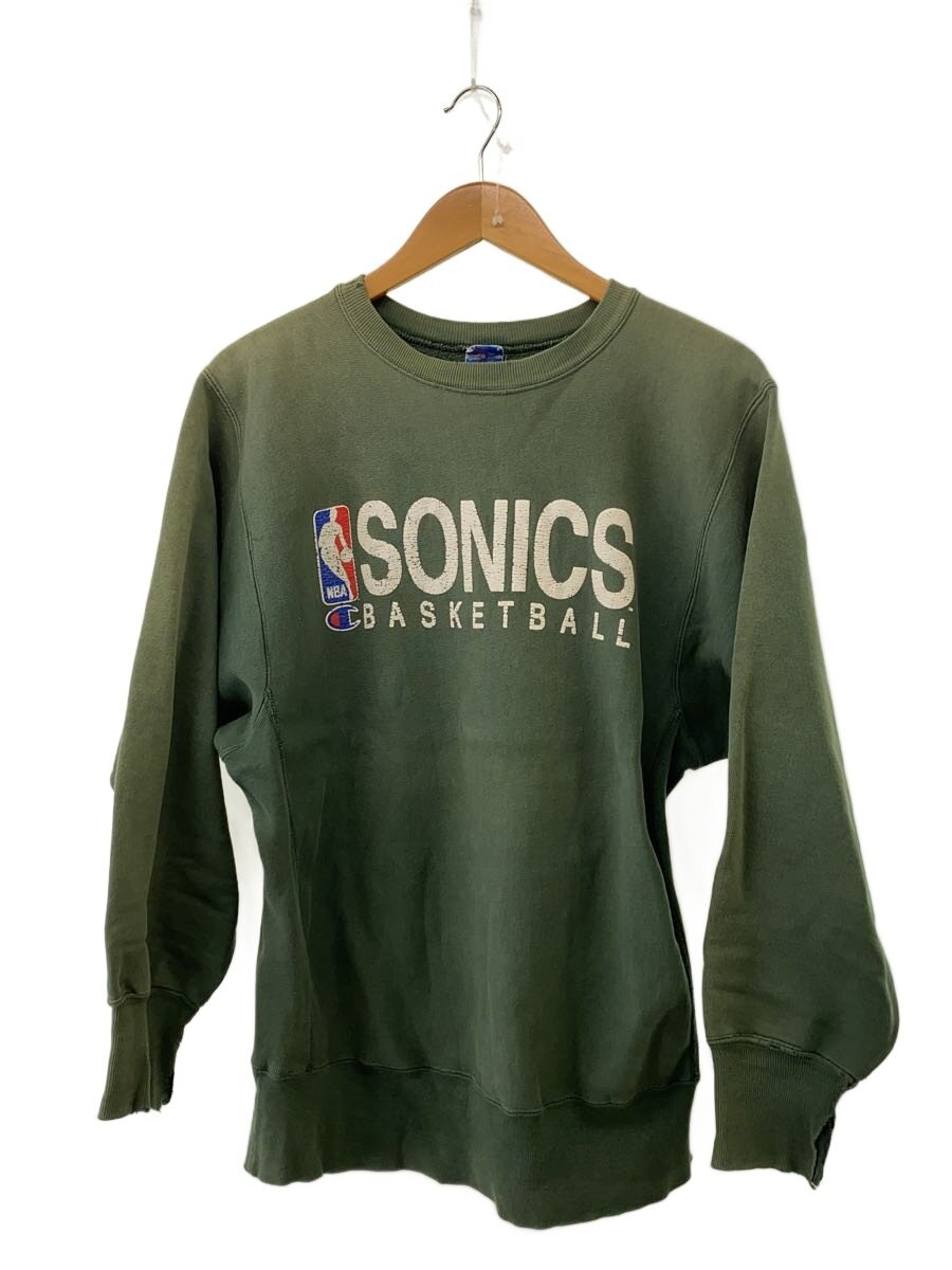 【中古】Champion◆90s/NBA/SONICS/汗水/L/綿織物/緑であること/生み出すこと国曖昧模糊たる思いめぐらす【メンズウェア】