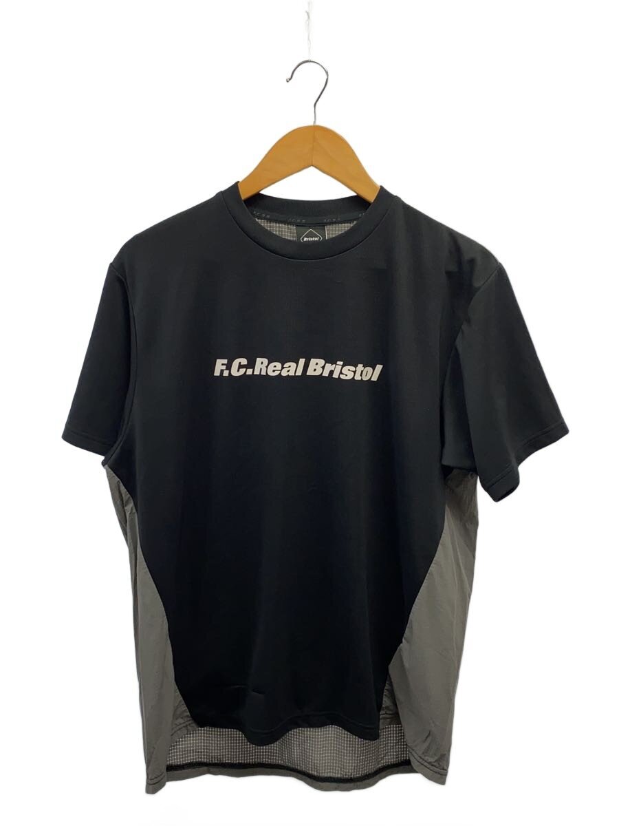 【中古】F.C.R.B.(F.C.Real Bristol)◆24SS/HYBRID TRAINING TEE/M/ポリエステル/BLK/刷り上げる【メンズウェア】