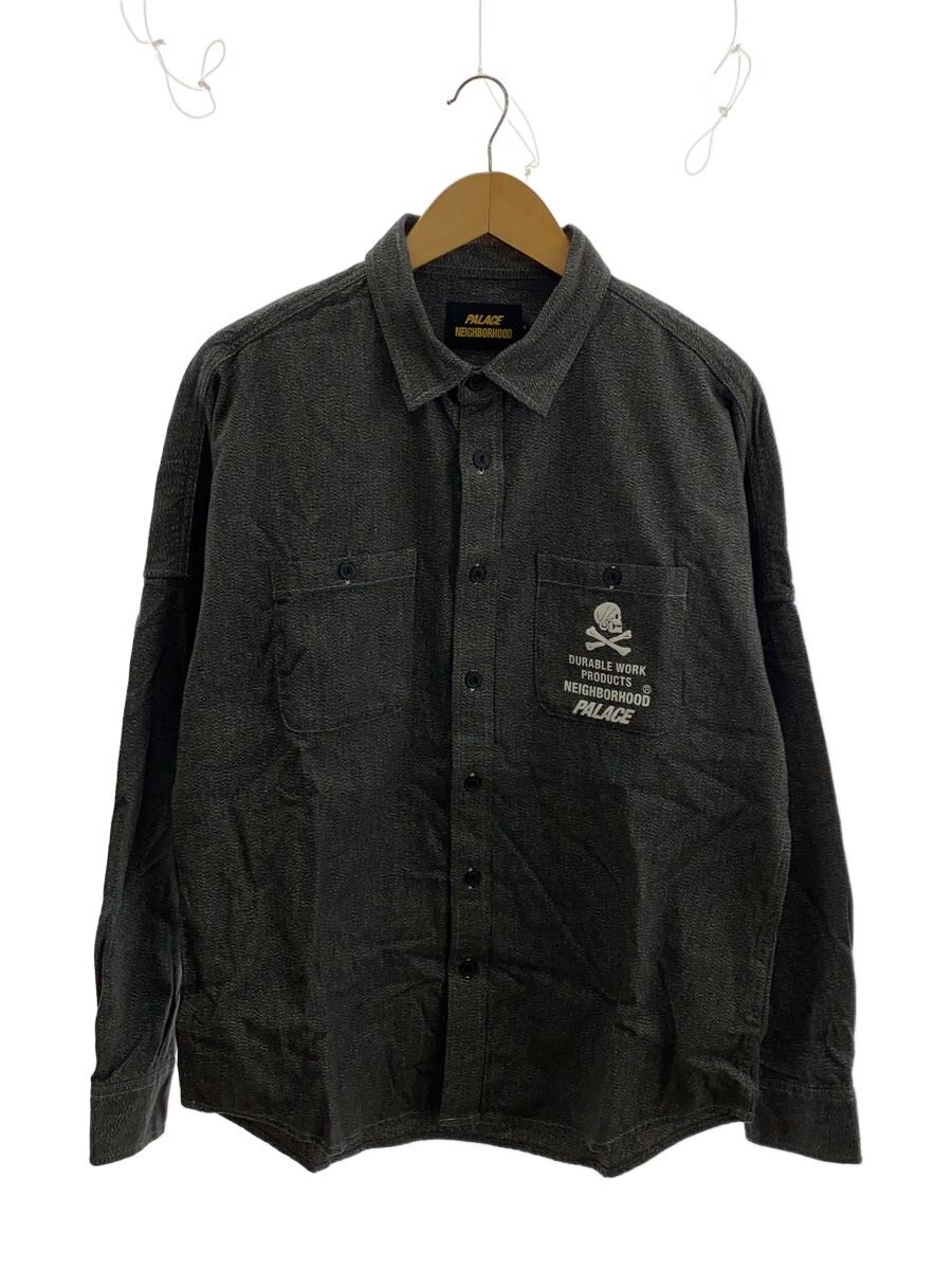 【中古】PALACE◆PALACE NEIGHBORHOOD Shirt Salt Pepper/S/コットン/GRY【メンズウェア】｜2ｎｄ STREET 店