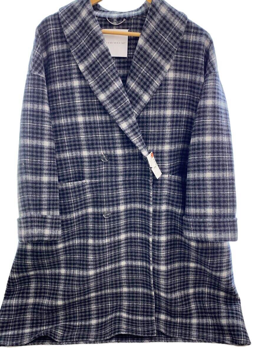 【中古】SHIPS◆quaranciel/リバーショールミドルコート/one/羊毛/GRY/照合のしるし/614-15-0026【レディース御召しもの】