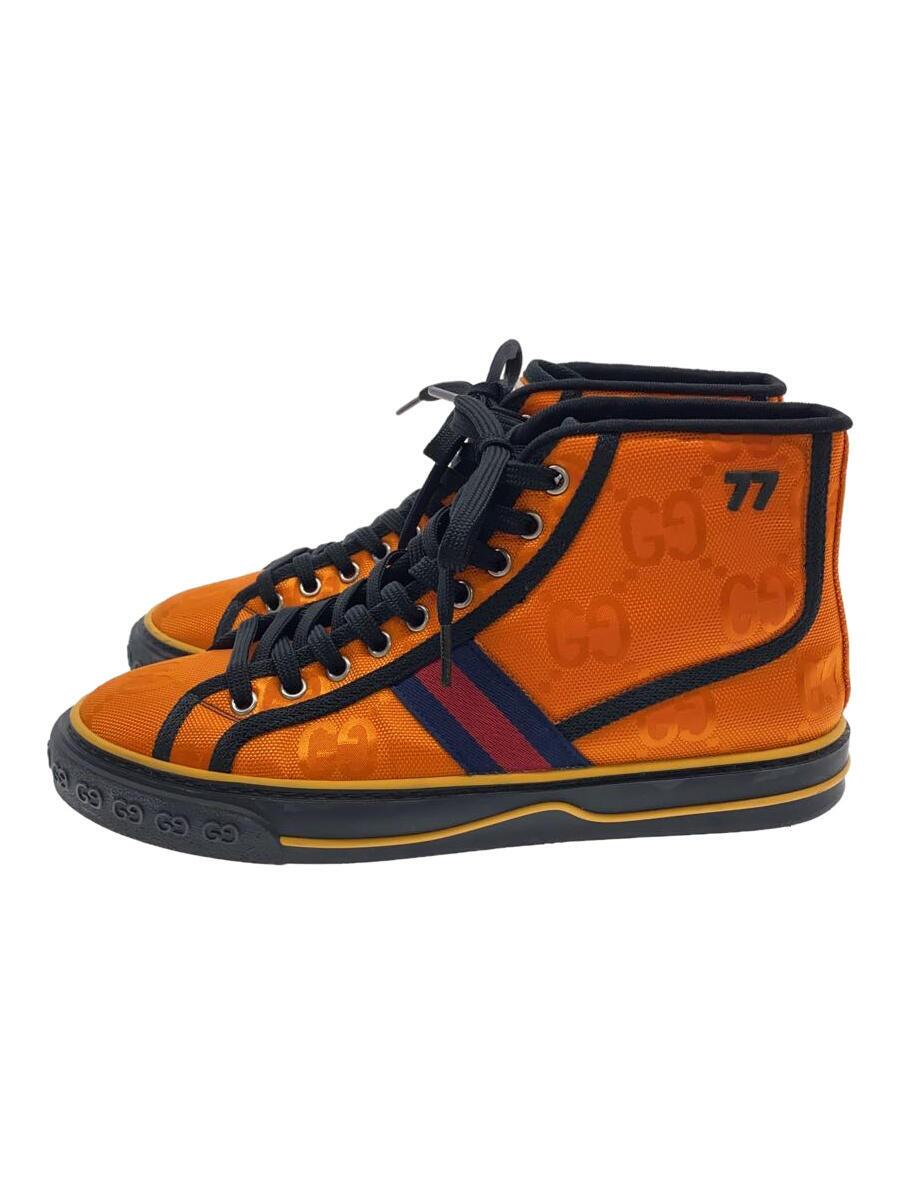 【中古】GUCCI◆ハイカットスニーカー/6/ORN【シューズ】