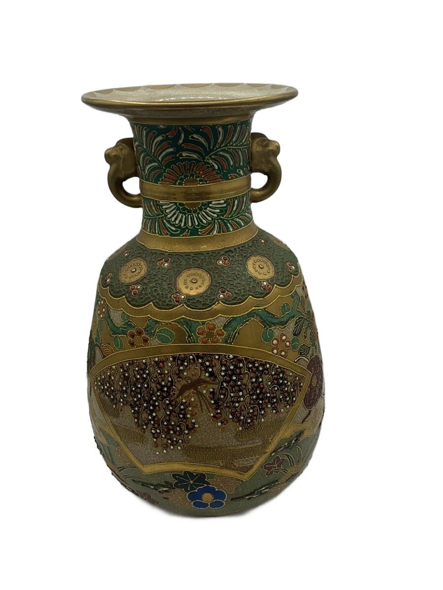 【中古】湖東焼/壷・花立て//【室内装飾小物・日用雑貨】
