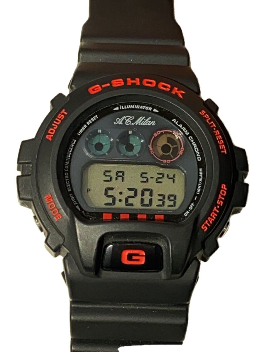【中古】CASIO◆ウオッチ/デジタル/天然ゴム/BLK/BLK/DW-6900FS【服飾雑貨他】