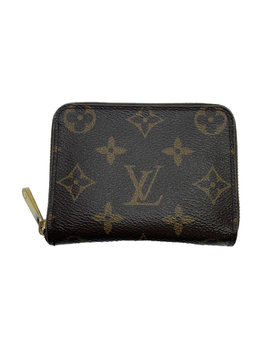【中古】LOUIS VUITTON◆ルイヴィトン/ジッピー・パース_モノグラム・キャンバス_BRW/PVC/ブラウン/レディース【服飾雑貨他】