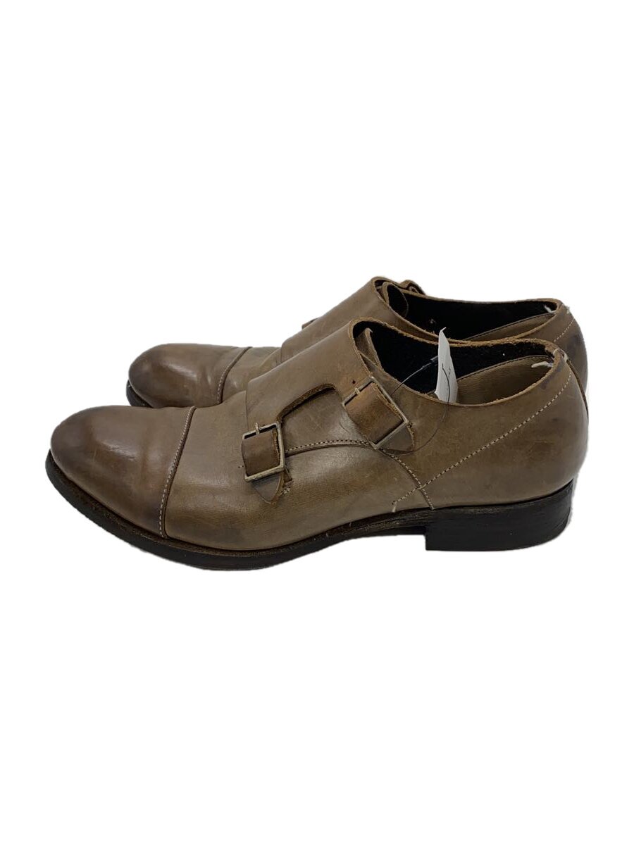 【中古】foot the coacher◆ダブルモンク/vibram sole/爪先飾り釘/ドレスシューズ/US7.5/KHK/レザー//【シューズ】｜2ｎｄ STREET 店