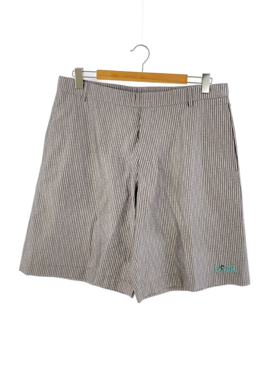 【中古】Dior HOMME◆遊撃手ズボン下/52/絹地/GRY/縞模様/013C121C5566【メンズウェア】