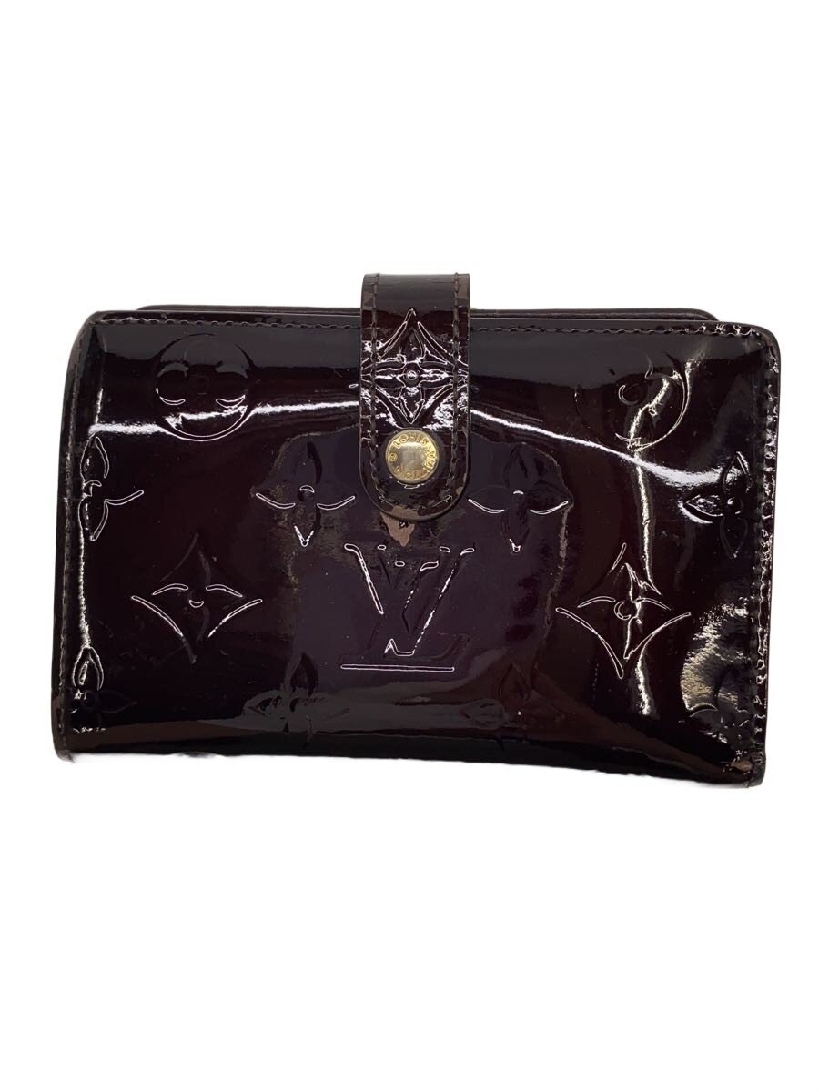 【中古】LOUIS VUITTON◆ポルト・フォイユ・ヴィエノワ_モノグラム・ヴェルニ/エナメル/BRD/レディース【服飾雑貨他】