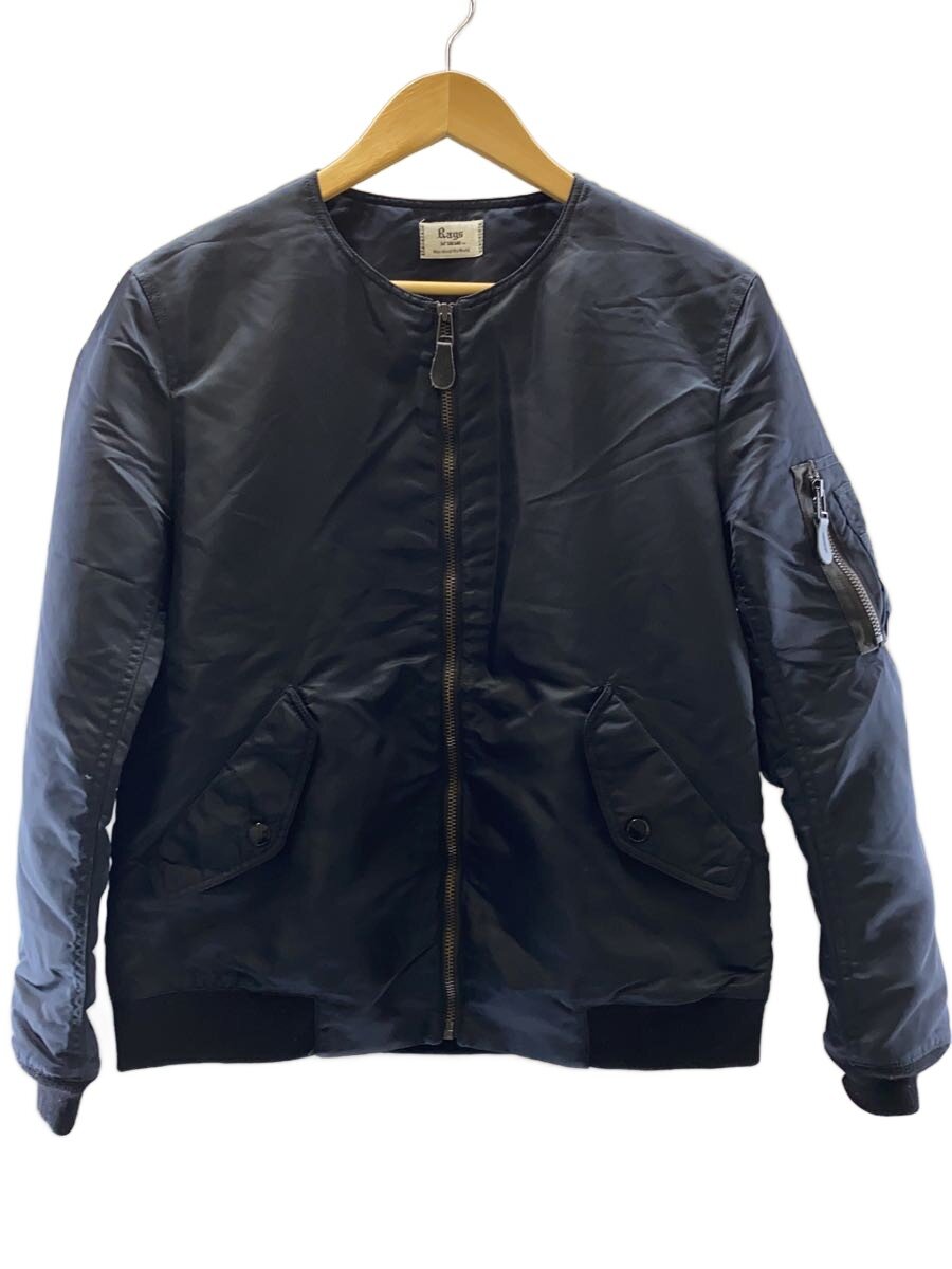 【中古】Rags MCGREGOR◆ノーカラーMA-1/S/ナイロン/BLK/211136101【メンズウェア】|2nd STREET 店