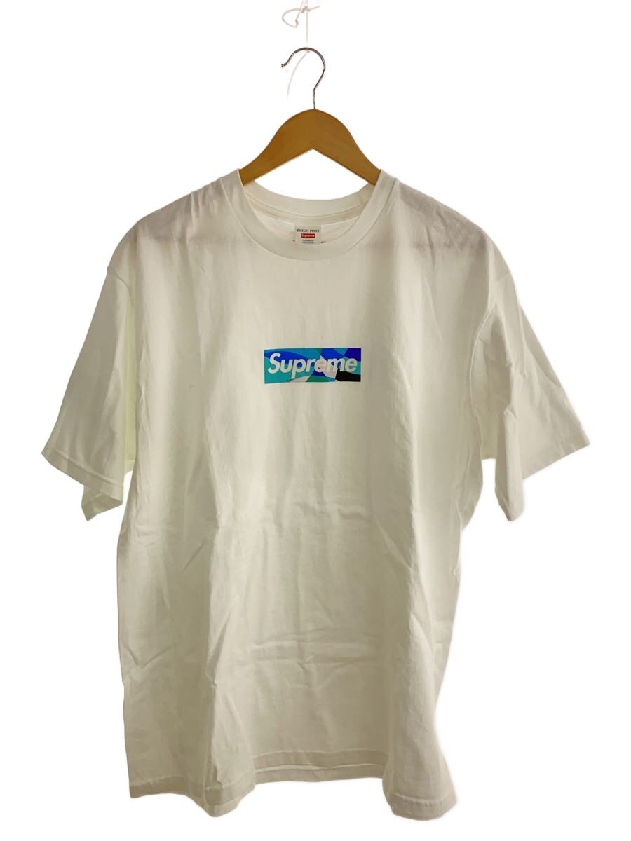 【中古】Supreme◆EMILIO PUCCI BOX LOGO/プルオーバー/XL/綿織物/WHT//【メンズウェア】
