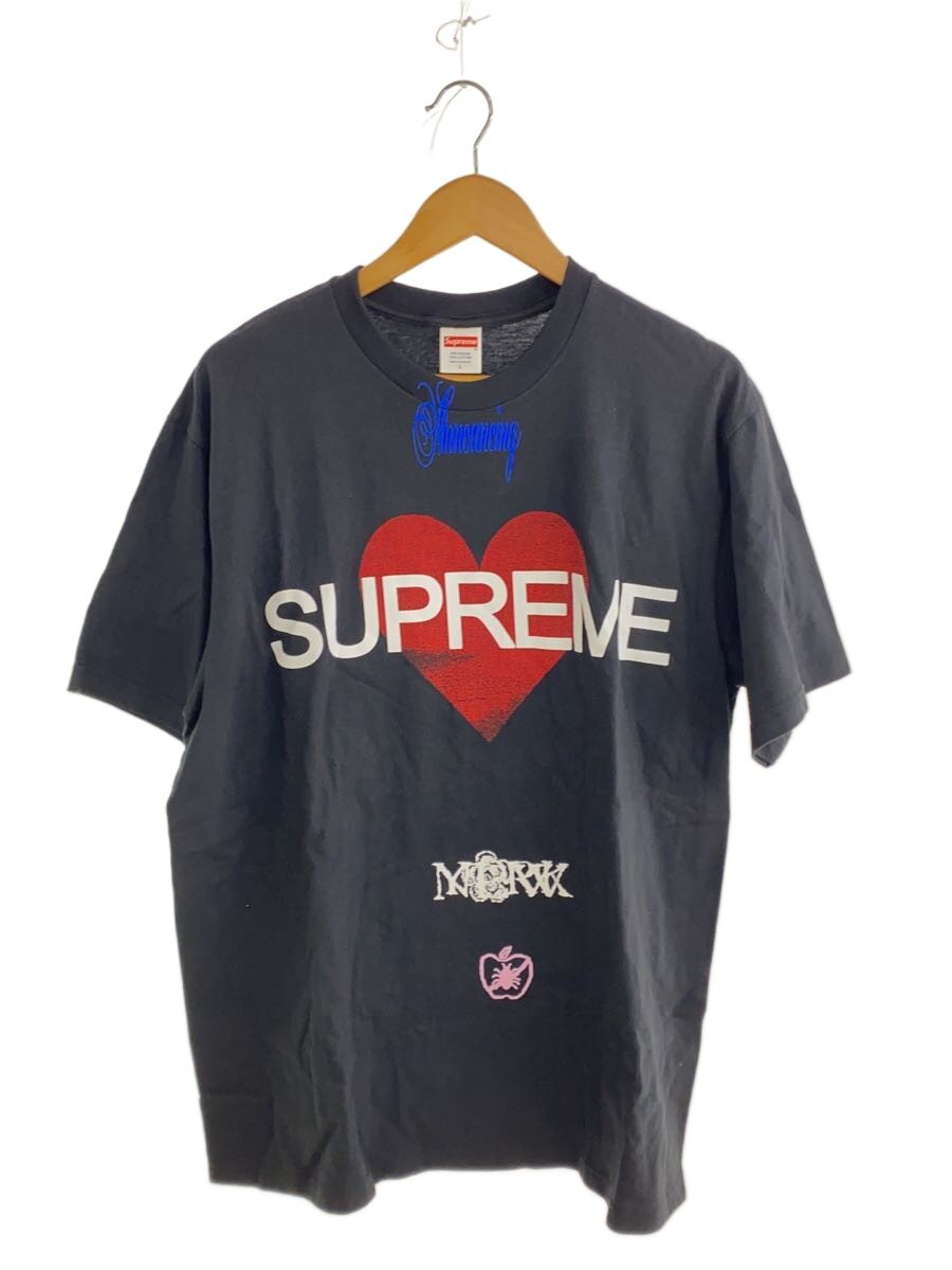 【中古】Supreme◆S/Announcing Tee/プルオーバー/L/綿織物/BLK//【メンズウェア】