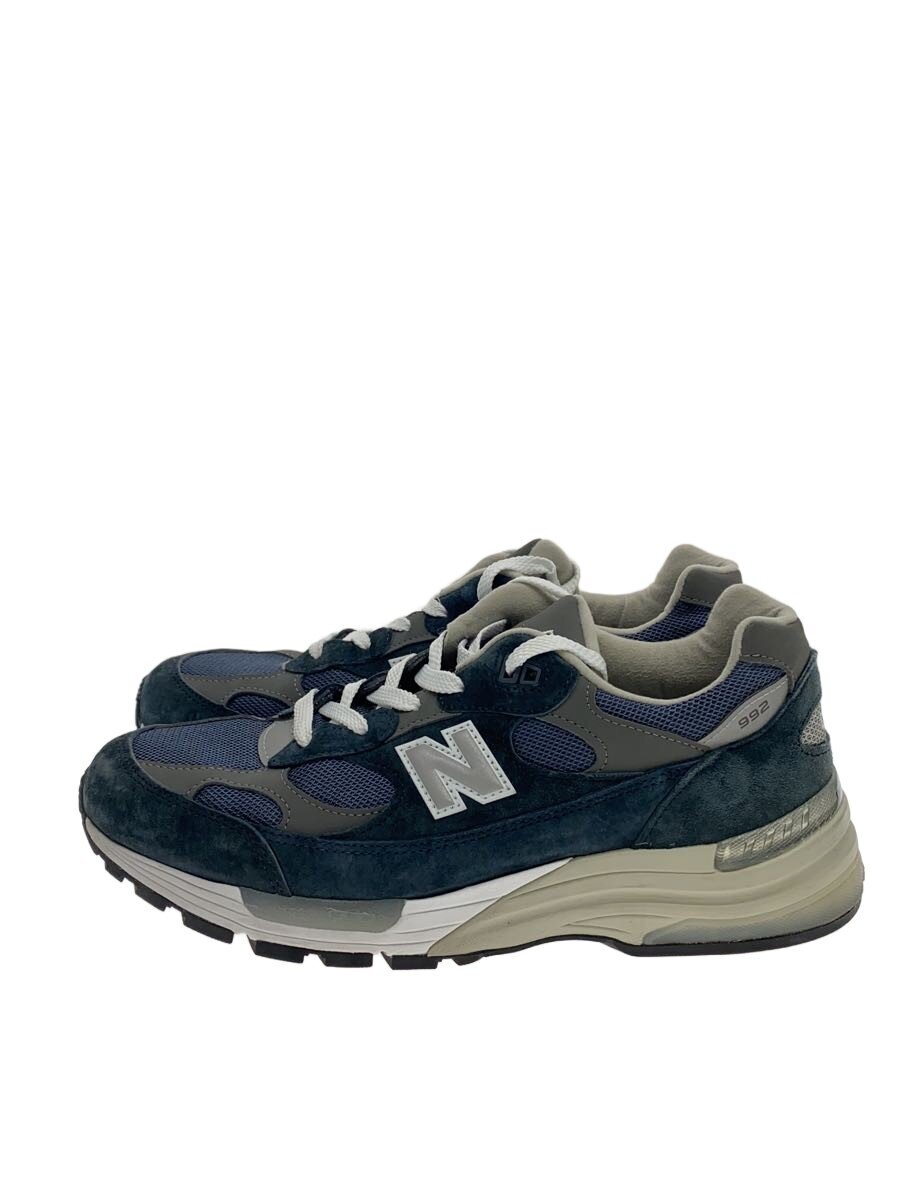 【中古】NEW BALANCE◆U992/米国海軍/27.5珊/NVY/スウェード【シューズ】
