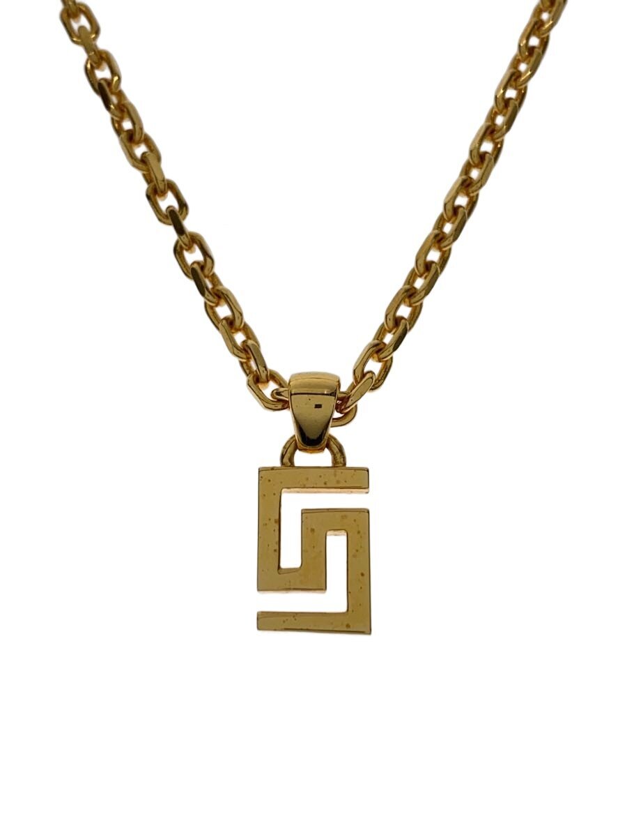 【中古】GIANNI VERSACE◆メデューサ/グレカ/首飾り/--/GLD/とっ始め有/メンズ【服飾雑貨他】