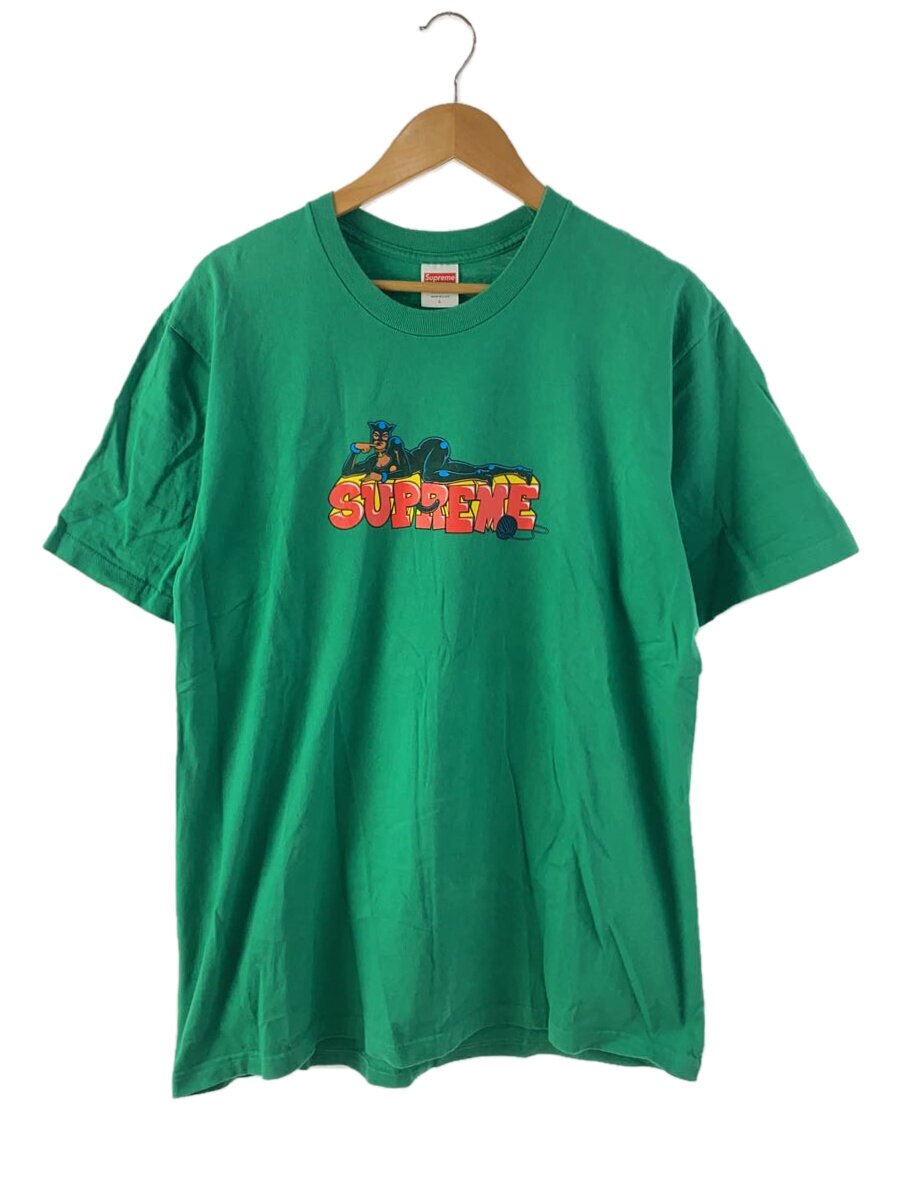 【中古】Supreme◆プルオーバー/L/綿織物/緑であること【メンズウェア】