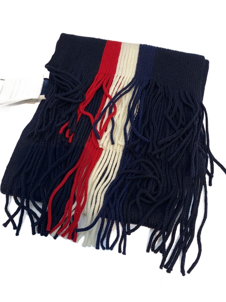 【中古】MONCLER◆トリコロール/えり巻き/マルチ色つや/縞模様/メンズ/H20913C00024 A9575//【服飾雑貨他】