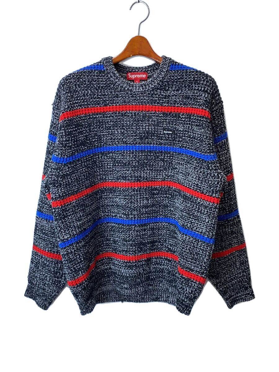 【中古】Supreme◆24AW/Waffle Small Box Sweater/編み物・スウェーター(薄っぺら)/M/アクリル樹脂/GRY//【メンズウェア】