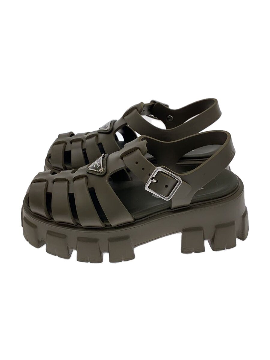 【中古】PRADA◆グルカサンダル/36/KHK//【シューズ】