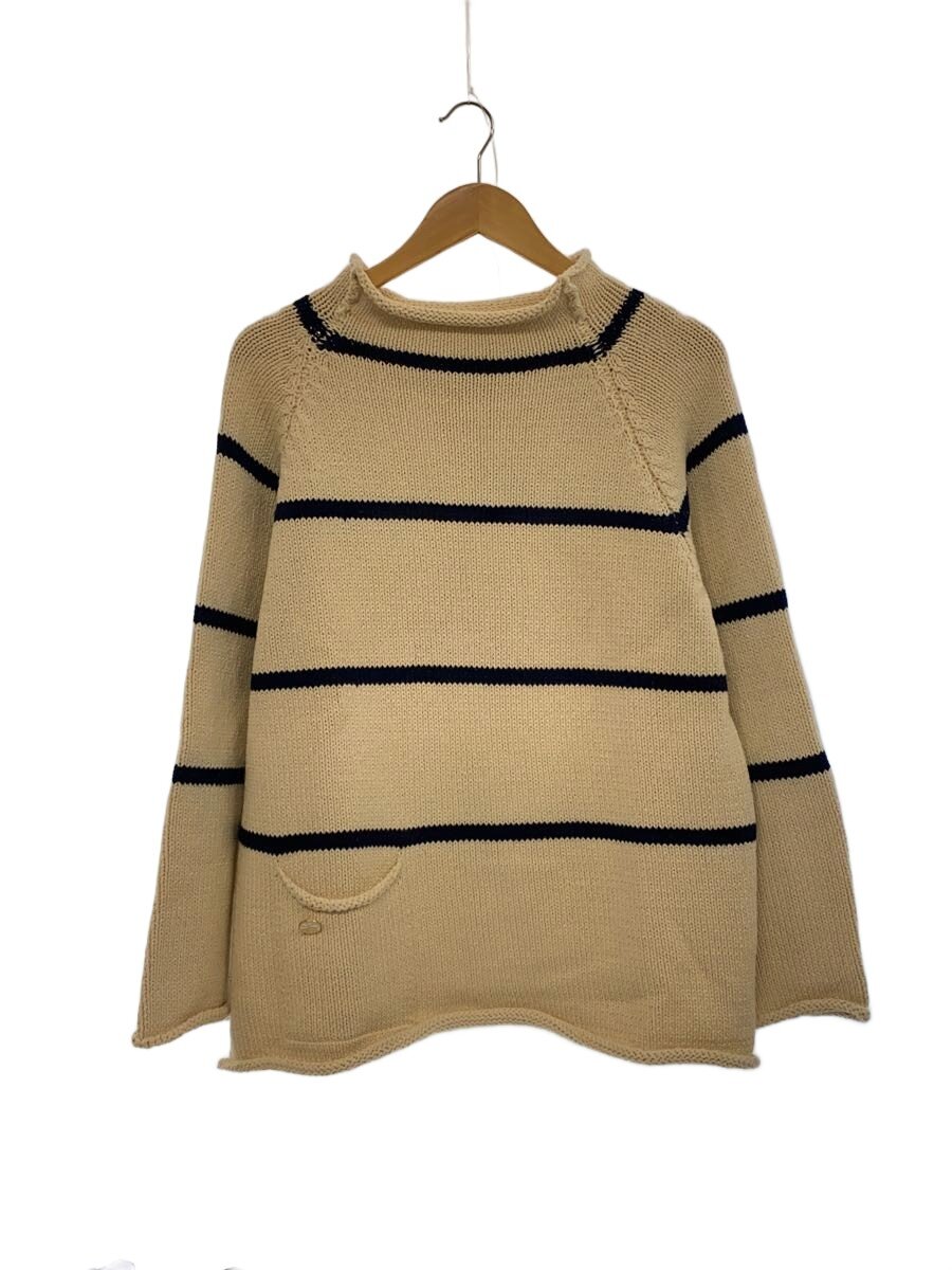 【中古】XENIA TELUNTS キゼニアテルンツ/ニット・セーター(厚手)/3/コットン/WHT/ボーダー【メンズウェア】｜2ｎｄ STREET 店