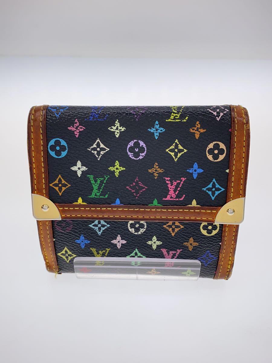 【中古】LOUIS VUITTON◆ポルト・モネ・ビエ・カルト・クレディ_モノグラム・マルチ色つや_マルチ色つや/PVC/マルチ色つや/レディース【服飾雑貨他】