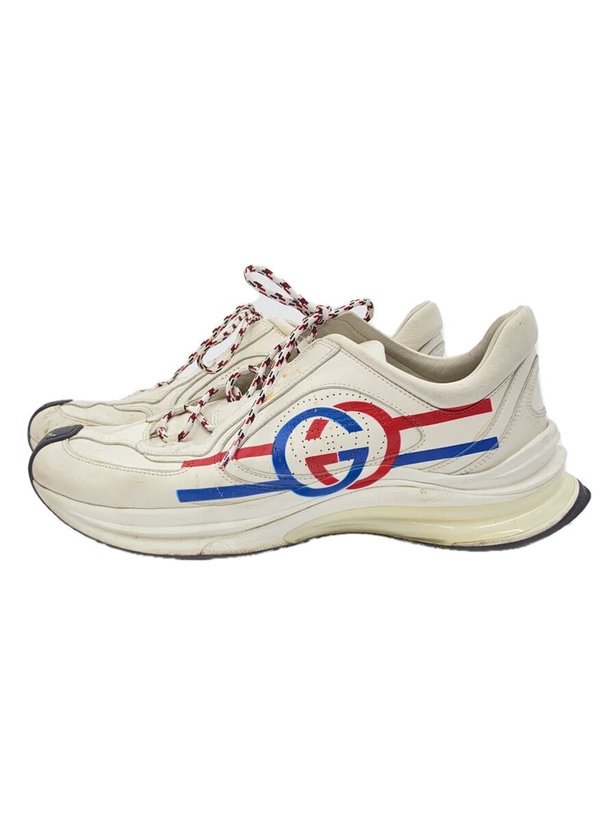【中古】GUCCI◆ローカットスニーカー/US8/WHT/721111【シューズ】