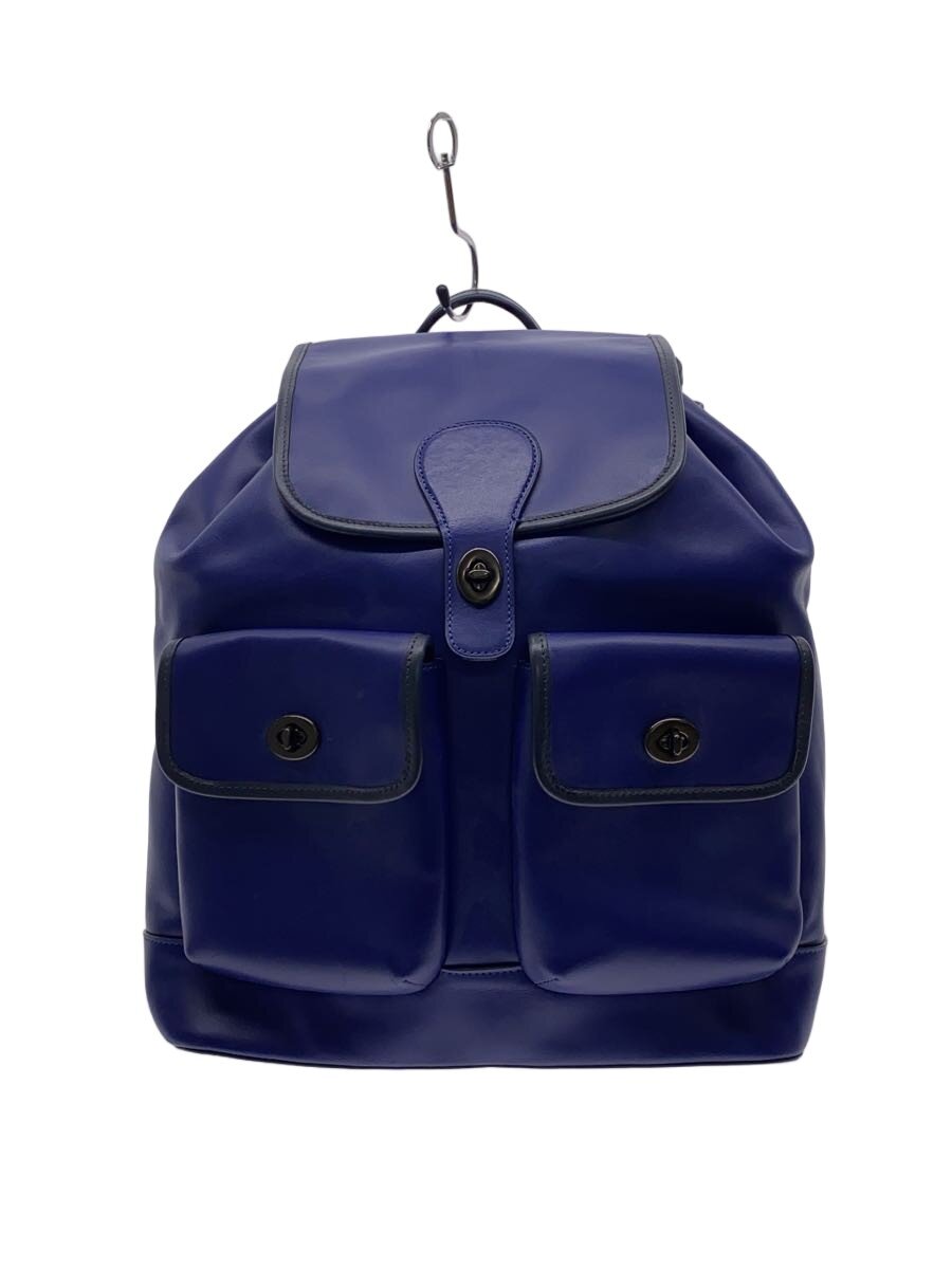 【中古】COACH◆ヘリテージレザーバックパックBLU/C2902【バッグ】｜2ｎｄ STREET 店