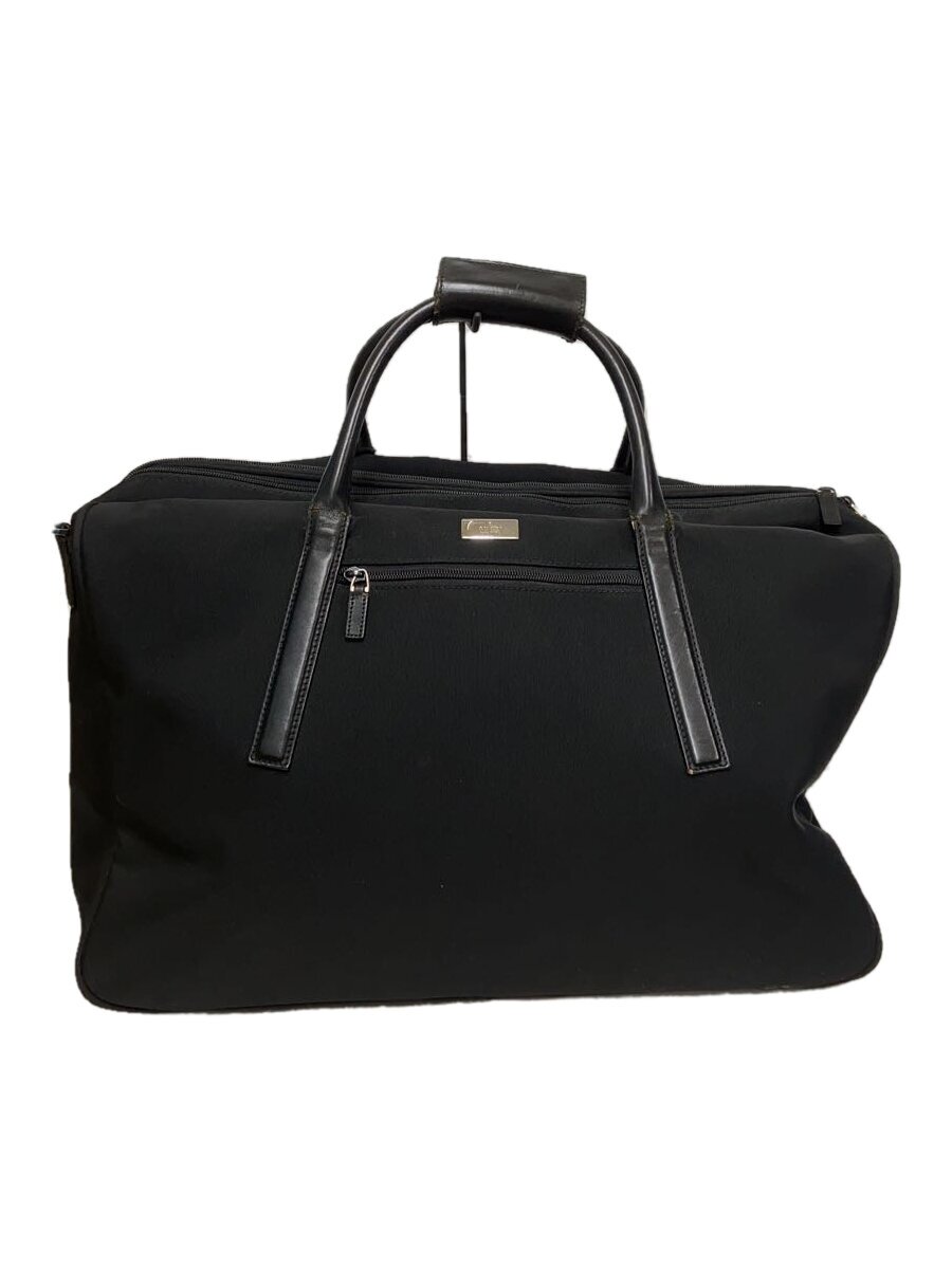 【中古】GUCCI◆ボストンバッグ/ナイロン/BLK【御徒面子】