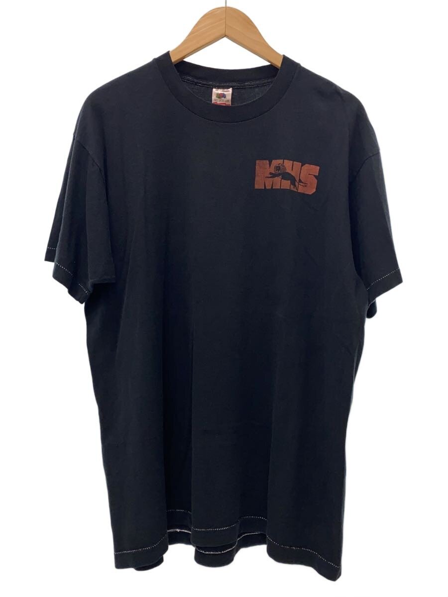 【中古】FRUIT OF THE LOOM◆90s/MOORE HIGH SCHOOL/うしろ側刷り上げるプルオーバー/XL/後染め黒いこと/シングル編み目【メンズウェア】