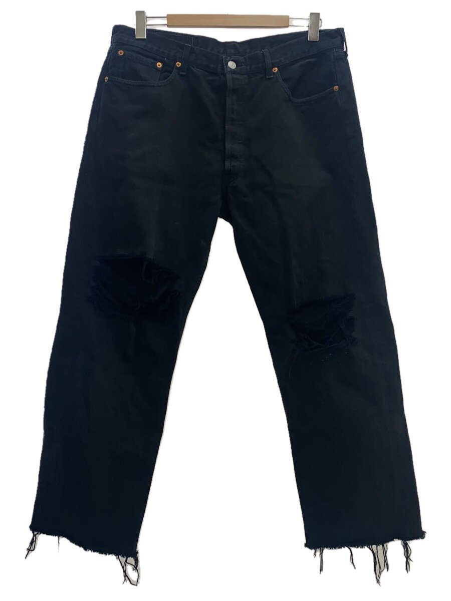 【中古】Levi’s◆リーヴァイズジーンズ/下つ方/38/綿織物/BLK/5010165/501/後染め/96s/名取り草裏275【メンズウェア】