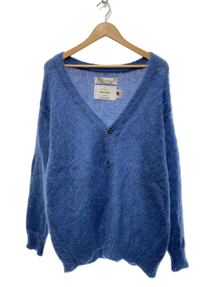 【中古】DAIRIKU◆ジレー(薄っぺら)/one/モヘヤ/BLU/無地/21AW K-非同期転送モード【メンズウェア】