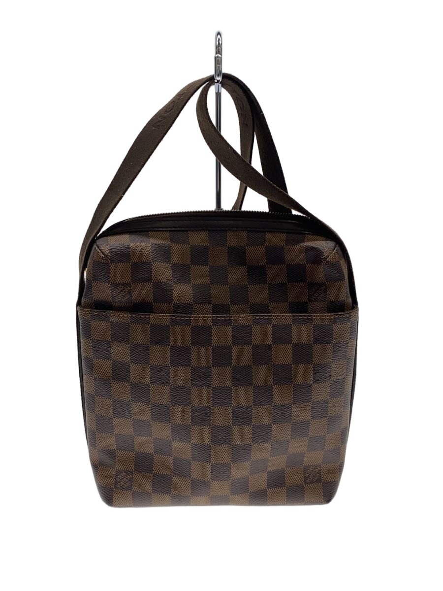 【中古】LOUIS VUITTON◆トロター・ボブール_ダミエ・エベヌ/PVC/BRW【御徒面子】