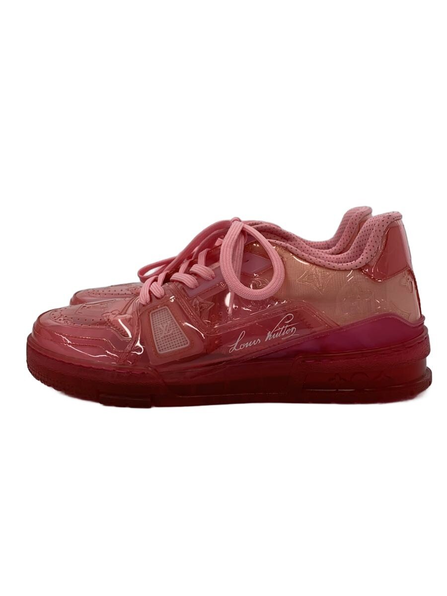 【中古】LOUIS VUITTON◆LVトレイナ-/せつ然たるサクラ色/ローカットスニーカー/US6.5/PNK/1A8KJO【シューズ】