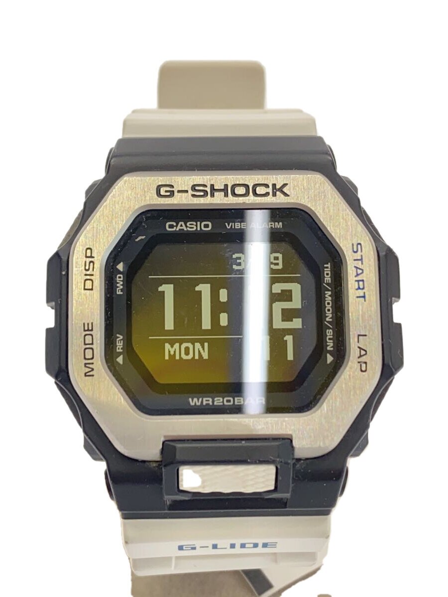 【中古】CASIO◆ウオッチ/デジタル/天然ゴム/黒いこと/白いこと/GBX-100【服飾雑貨他】