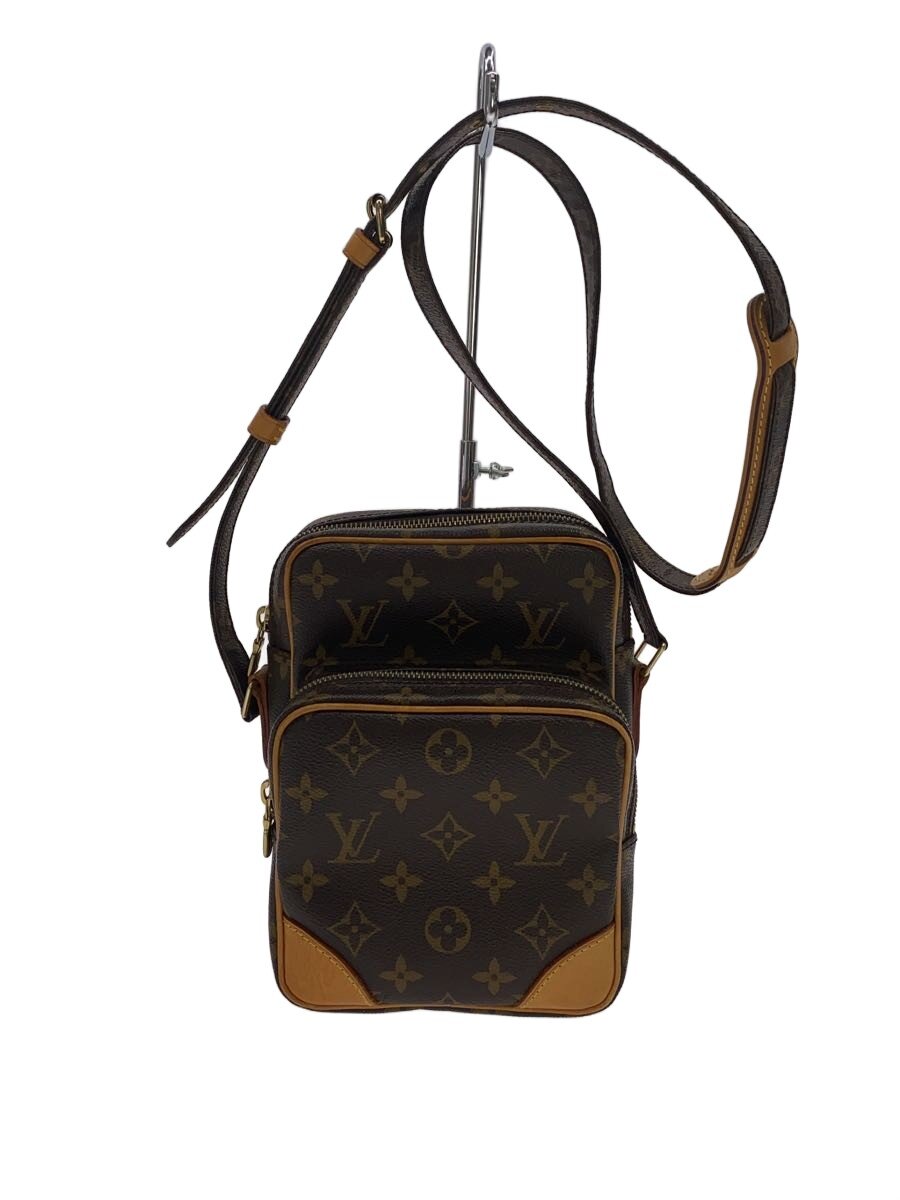 【中古】LOUIS VUITTON◆アマゾン_モノグラム・帆布/PVC/BRW【御徒面子】