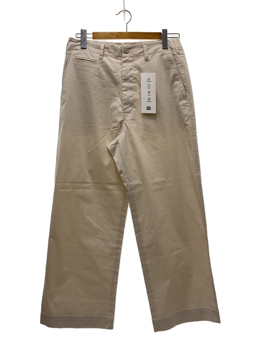 【中古】HELLY HANSEN◆下つ方/HH Classic Marine Pants/M/綿織物/WHT/無地/HH22522/引き船有【メンズウェア】