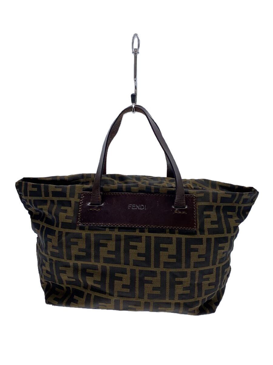 【中古】FENDI◆ハンドバック/--/BRW/総柄/71-15823-1-002【御徒面子】